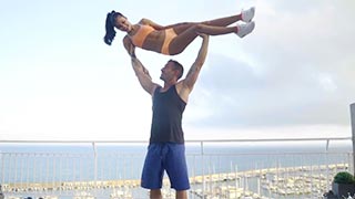 Cogida junto al puerto durante el entrenamiento con Apología