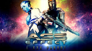 Parodia porno de Mass Effect. Comandante Shepard se coge a Liara T'Soni