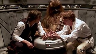Star Wars XXX - Escena 5. Dos Stormtroopers disfrutan de verga de Wookie