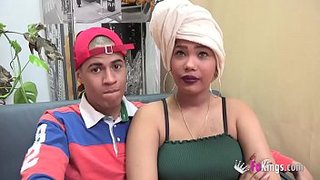 Pareja de dominicano y puertorriqueña llegan a FAKings para coger
