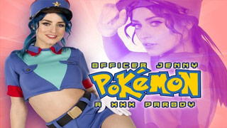 Deja que la oficial tetona Jenny Blu te saque todo con su pokebolas