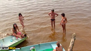 Fiesta de cogidas de verano - Parte 5. Orgía en el río