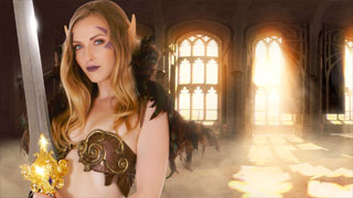 Se ha ganado la batalla y la elfa líder te echa pasión en gratitud. Karla Kush