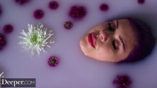 Cogida interracial sensual de Winter Jade con un helado derretido en una BBC