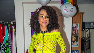 La negra flaca Ariana Aimes cogida