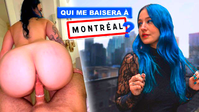 La jovencita Khalamite sale de caza por Montreal, un chavo para echarse un palomazo
